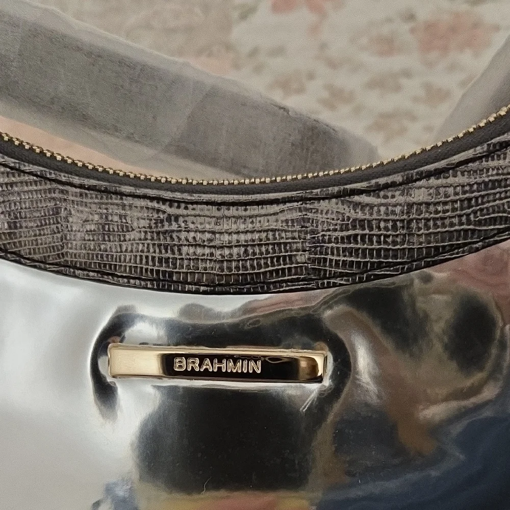 NWT Brahmin ESME Shoulder Bag In Chrome Tamar - Picture 4 of 15